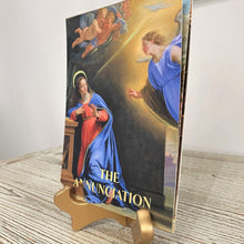 Load image into Gallery viewer, The Joyful Mysteries: Gold Foil Art Prints (Set of 5) - Thy Olive Tree - Art Prints - Catholic Gifts