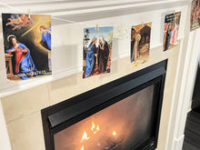 Load image into Gallery viewer, The Joyful Mysteries: Gold Foil Art Prints (Set of 5) - Thy Olive Tree - Art Prints - Catholic Gifts