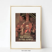 Load image into Gallery viewer, The Joyful Mysteries: Gold Foil Art Prints (Set of 5) - Thy Olive Tree - Art Prints - Catholic Gifts