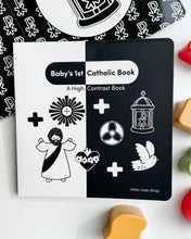 Load image into Gallery viewer, Baby&#39;s 1st Catholic Book: A High Contrast Board Book
