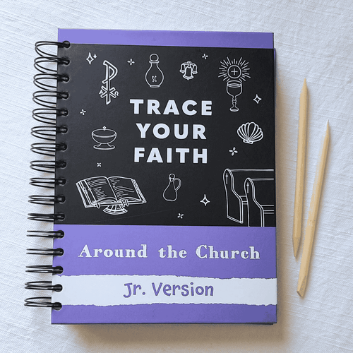 Trace Your Faith Catholic Scratch Art