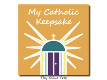 Load image into Gallery viewer, My Catholic Keepsake Baby / Child&#39;s Memory Book - Tabernacle Cover | Paperback - Thy Olive Tree
