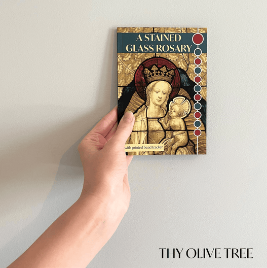 A Stained Glass Rosary - Thy Olive Tree - Book -  Catholic Gifts