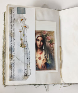 Immaculate Heart of Mary Handmade Prayer Journal