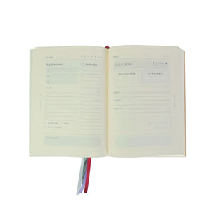 90-day Life of Purpose Planner + Handmade Italian Leather Multi-Color Sleeve   Want to harmonize your priorities and elevate your prospects? Here is the secret to getting more DONE in your LIFE.